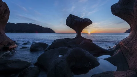 Sunset on Kannenstein Stock Footage 88308337