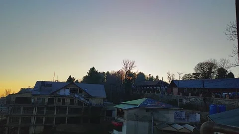 Sunset at Kashmir Point, Murree: A Breathtaking Timelapse from the Hill Station Video stock 238437658