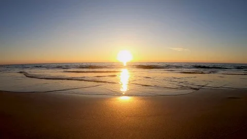 Sunset at Kata Beach, Phuket 库存影片 100614560