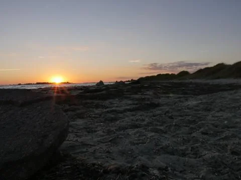 Sunset Kayak Man Stock Photos