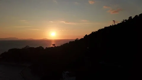 Sunset in Kep Cambodia Stock Footage 113948942