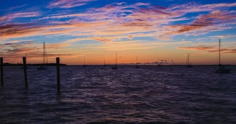 Sunset in Key Largo Florida 10 Stock Footage 84130494