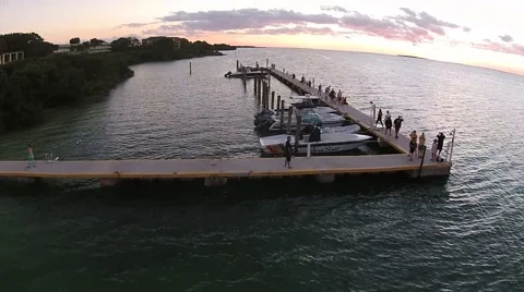 Sunset in Key largo Video stock 43460542