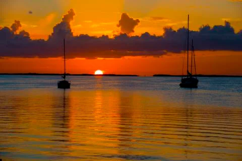 Sunset key largo Stock Photos