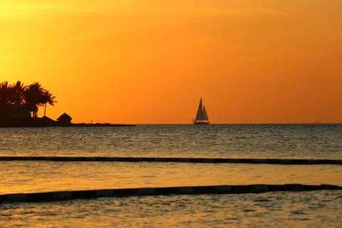 Sunset Key West Stock Photos