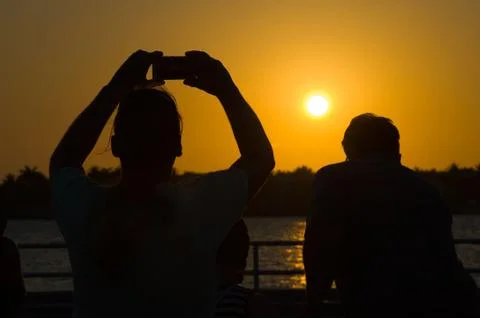Sunset at Key West Stock Photos