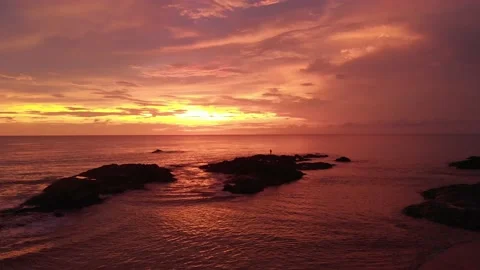 Sunset in Khao Lak Video stock 146931280