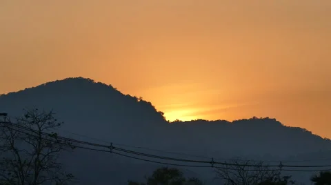Sunset at Khao Yai Stock Footage 59088750