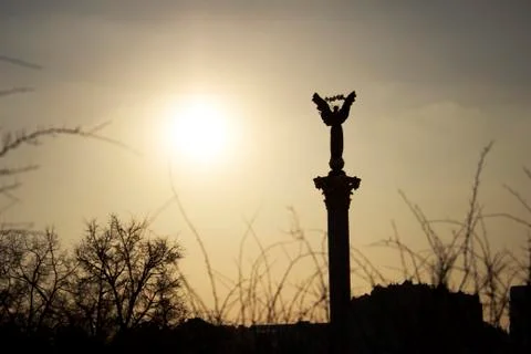 Sunset in Kiev Stock Photos