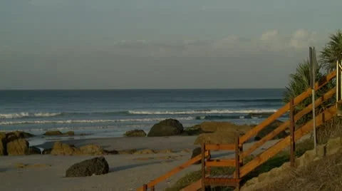 Sunset Kirra Beach Stock Footage 10600374