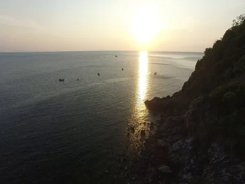 Sunset on Ko Ma, Koh Phangan, Thailand Видео 74358712