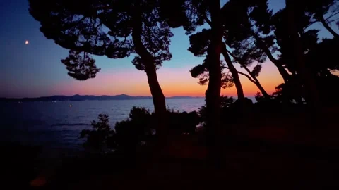 Sunset at Kolovare Stock Footage 259488236