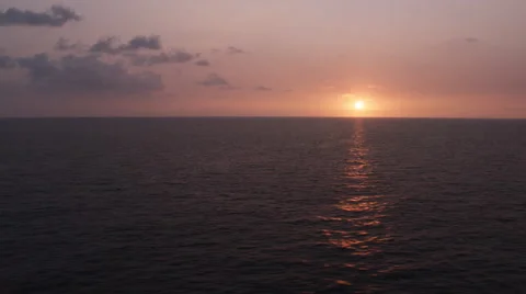Sunset at Kona, Hawaii. Shot in 2010. Stock Footage 59383864