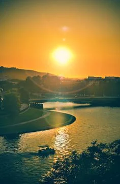 Sunset in krakow Stock Photos
