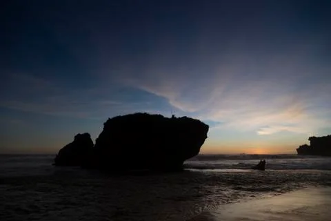 Sunset at the Kukup beach, Jogjakarta, Java,  Indonesia Stock Photos