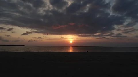 Sunset KUTA BALI Beach Timelapse Stock Footage 221932825