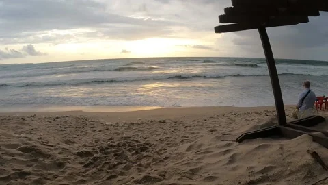Sunset on kuta beach Stock Footage 234777392