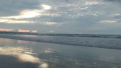 Sunset Kuta beach Stock Footage 324619100