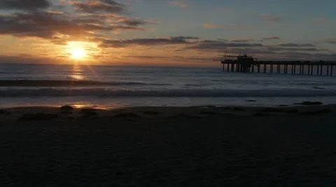 Sunset in La Jolla Shores Time Lapse 動画素材 12081177