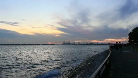 Sunset at the Labrador Park Stock Footage 10865236