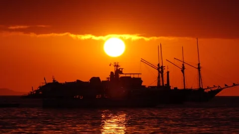 Sunset Labuan Bajo Stock-Footage 345420255