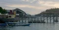 Sunset in Labuan Bajo harbor with quay, Flores - Indonesia 4k or 4k+ Resolution