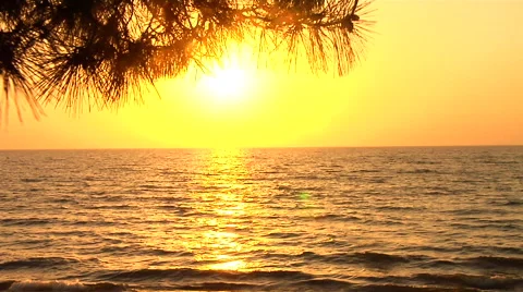 Sunset by the Lac Stock Footage 41380861