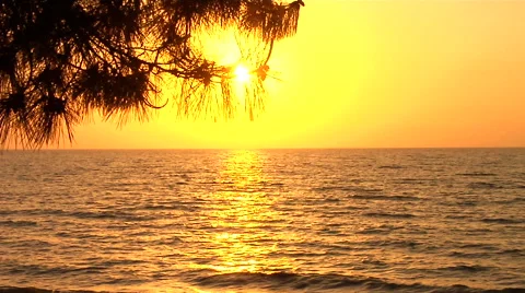 Sunset by the Lac Stock Footage 41380874