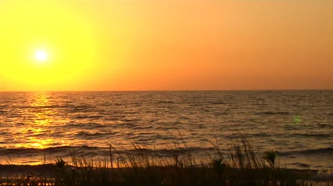 Sunset by the Lac Stock Footage 41380883