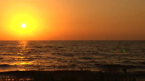 Sunset by the Lac Stock Footage 41380890