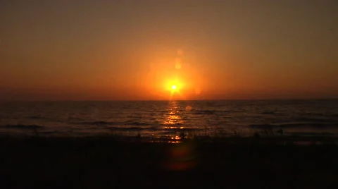 Sunset by the Lac Stock Footage 41380918