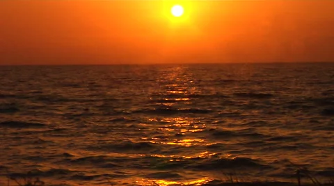 Sunset by the Lac Stock Footage 41380929