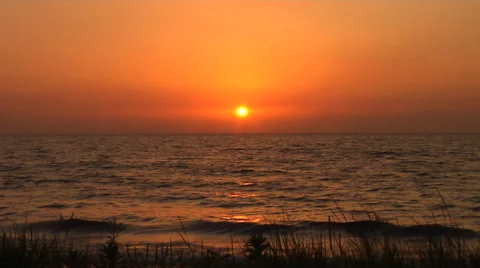 Sunset by the Lac Stock Footage 41380934