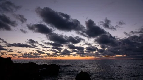 Sunset on the lagoon Stock Footage 115794659