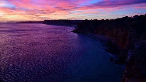 Sunset in Lagos, Portugal Stock Footage 172184705