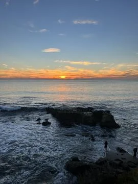Sunset Laguna Beach Foto stock