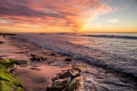 Sunset at LaJolla Stock Photos