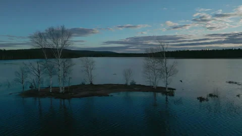 Sunset lake 04 Stock Footage 245377884