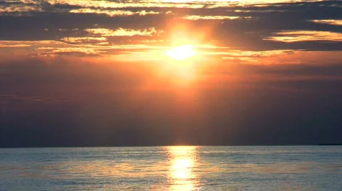 Sunset on the Lake 2 Stock Footage 517122