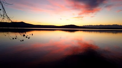 Sunset at the lake 3 動画素材 101190790