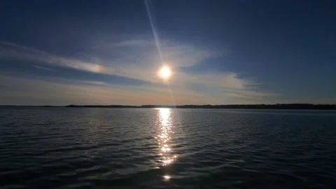 Sunset at a lake, 6PM 動画素材 130544078