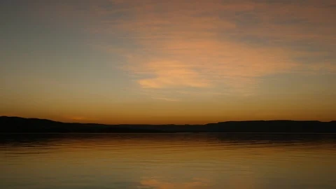 Sunset, Lake Argyle, Australia Video stock 93580002