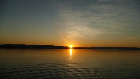 Sunset at Lake Argyle, Australia Video stock 93580020