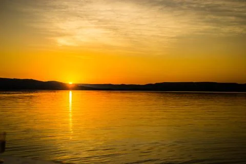 Sunset at Lake Argyle Stock Photos