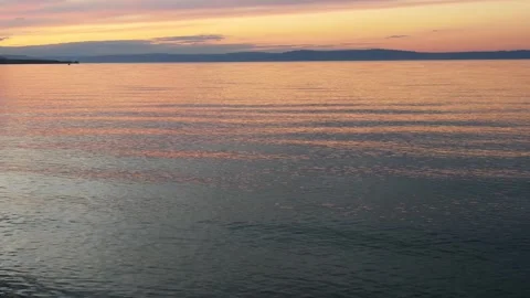 Sunset on Lake Baikal in Stock Footage 334584389