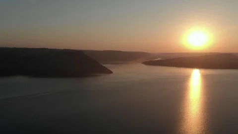 Sunset of lake Bakota Stock Footage 119848491