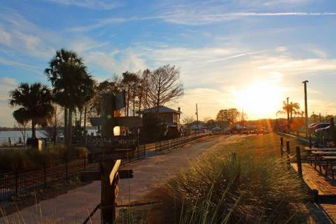Sunset Lake Dora Stock Photos