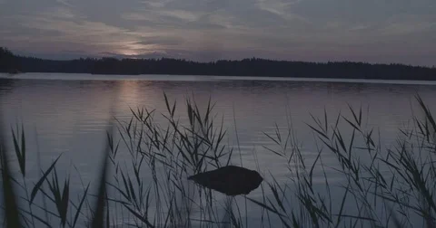 Sunset in the lake Video stock 72934633