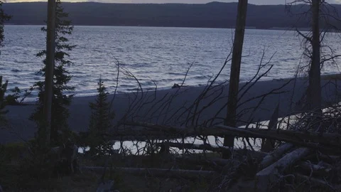 Sunset Lake Stock Footage 87959309