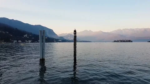 Sunset on the lake Stock Footage 100516108